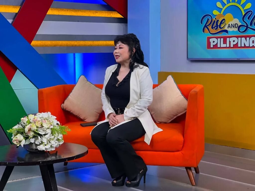 Emma Cordero during her Mother’s Day feature on Rise and Shine Pilipinas, sharing her story as a mother and advocate for others.